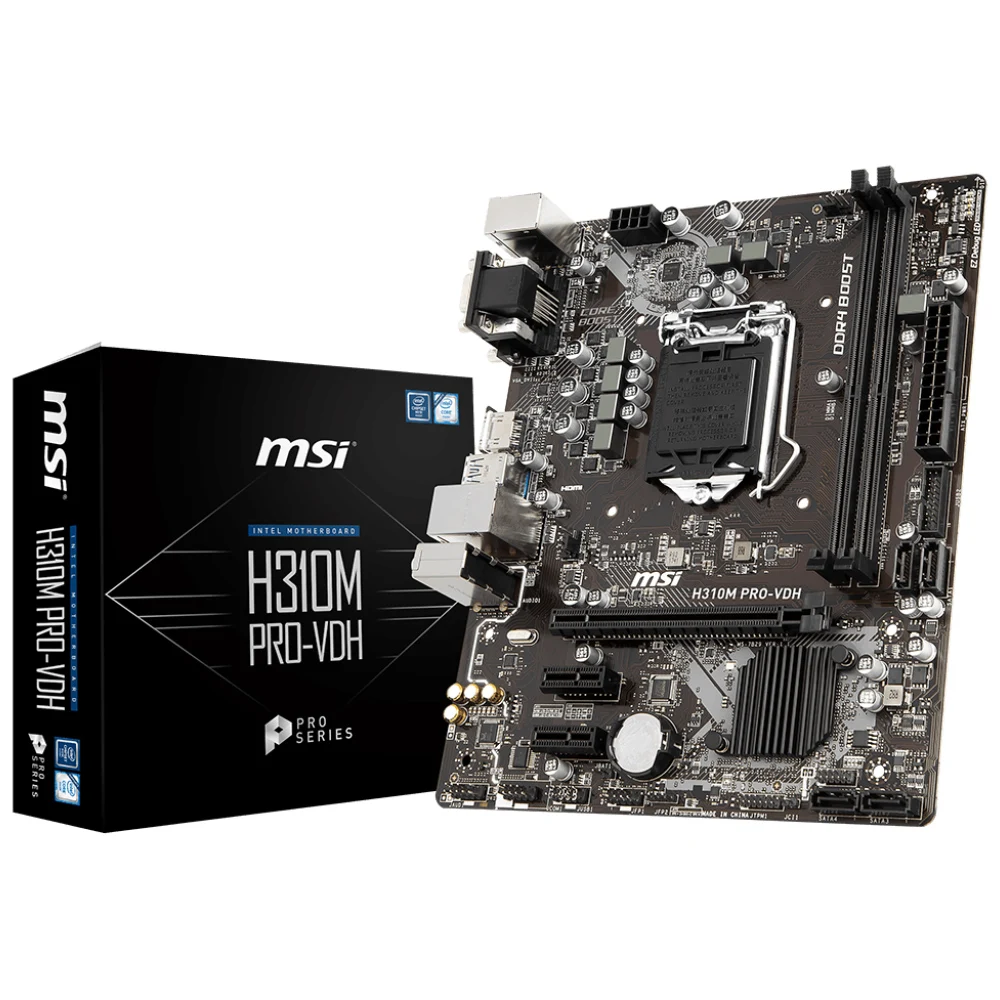 La Nuova Presa Msi H310M Pro Vdh Intel Lga-1151 Micro-Atx Lga 1151 Supporta La Memoria Ddr4