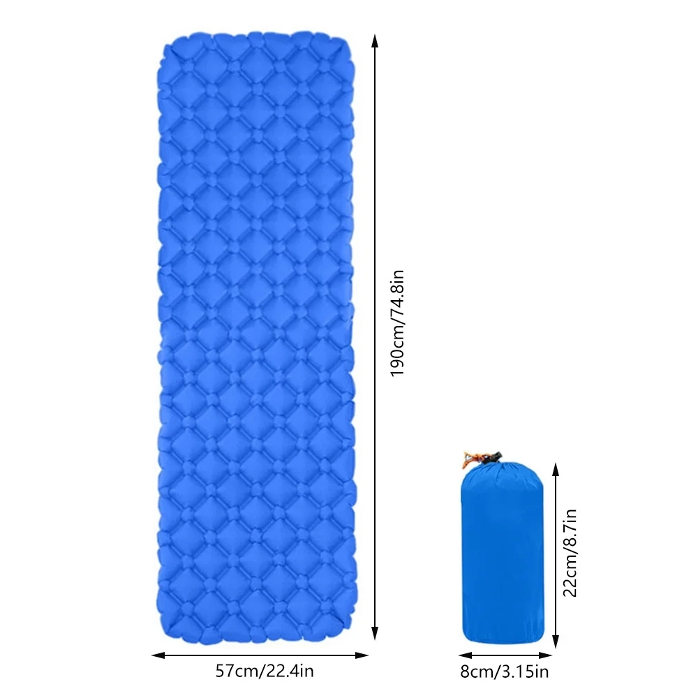 Outdoor Sleeping Pad Camping Inflatable Mattress Travel Sleep Mat Folding Bed Ultralight Air Cushion For Outdoor Hiking Trekking
