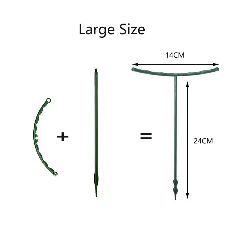 Plastic Plant Supports 12Pcs/Set For Flowers Greenhouse Arrangement Rod Holder Orchard Garden Bonsai