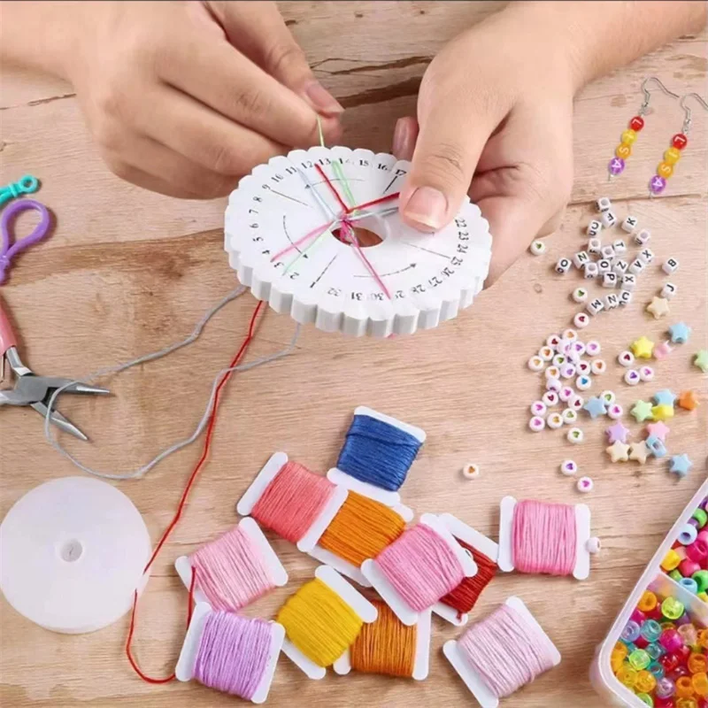 4655개/1세트 DIY 쥬얼리 액세서리 세트 알파벳 비즈 재료 수제 쥬얼리 비즈