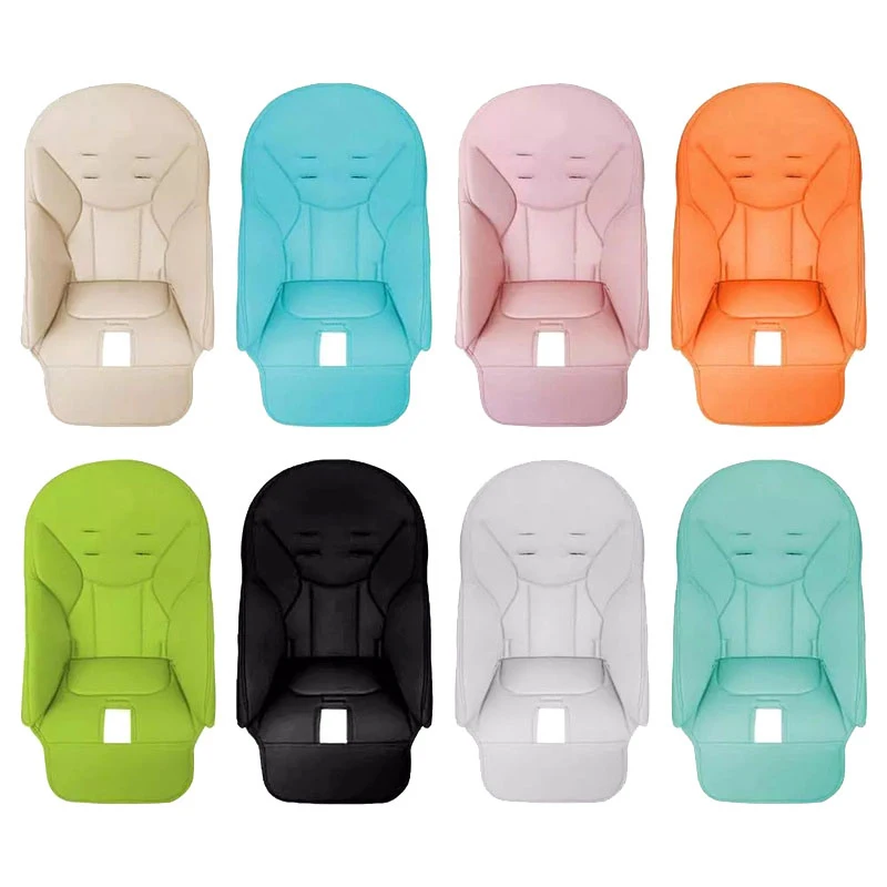 Baby PU Leather Dining Chair Cover Children Leather Cushion Baby Dining Chair Cover With Padding Seat Case Accessories