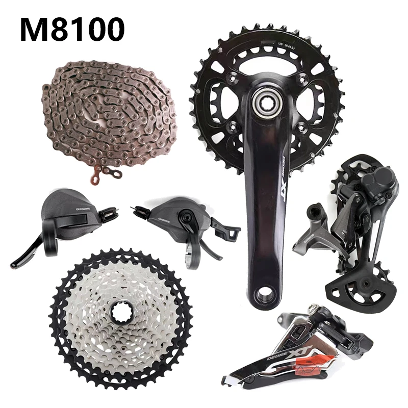Shimano SLX M7100 XT M8100 2x12s Groupset FC+CS+CN+FD+SL+M7120
