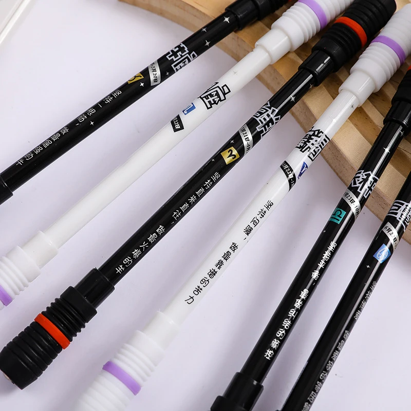 Multifunction Pen 1Pcs 19.5cm Creative Gel Pen Spinning Non Slip Coated Spinning Pen Anti-Skid Random Rolling Office Stationery Kids Toy