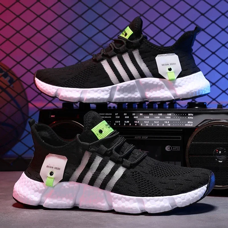 Description Picture 4 of itemNew High Quality Sneakers Men Women Summer Breathable Fashion Light Running Tennis Shoes Comfortable Casual Shoes Large Size 46