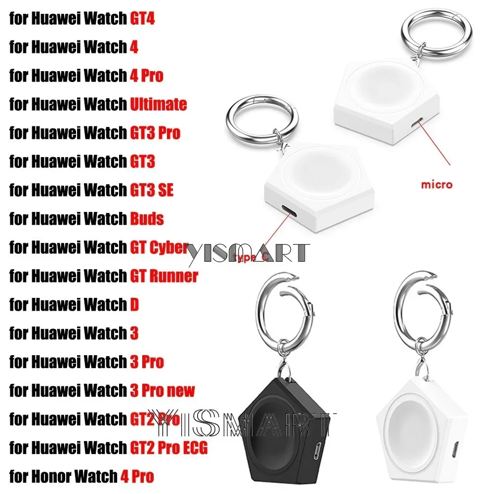 

Charger Adapter for Huawei Watch Ultimate GT4 GT3 GT2 Pro Micro USB Type C Charging Station for Huawei Watch 4 Honor Watch 4 Pro