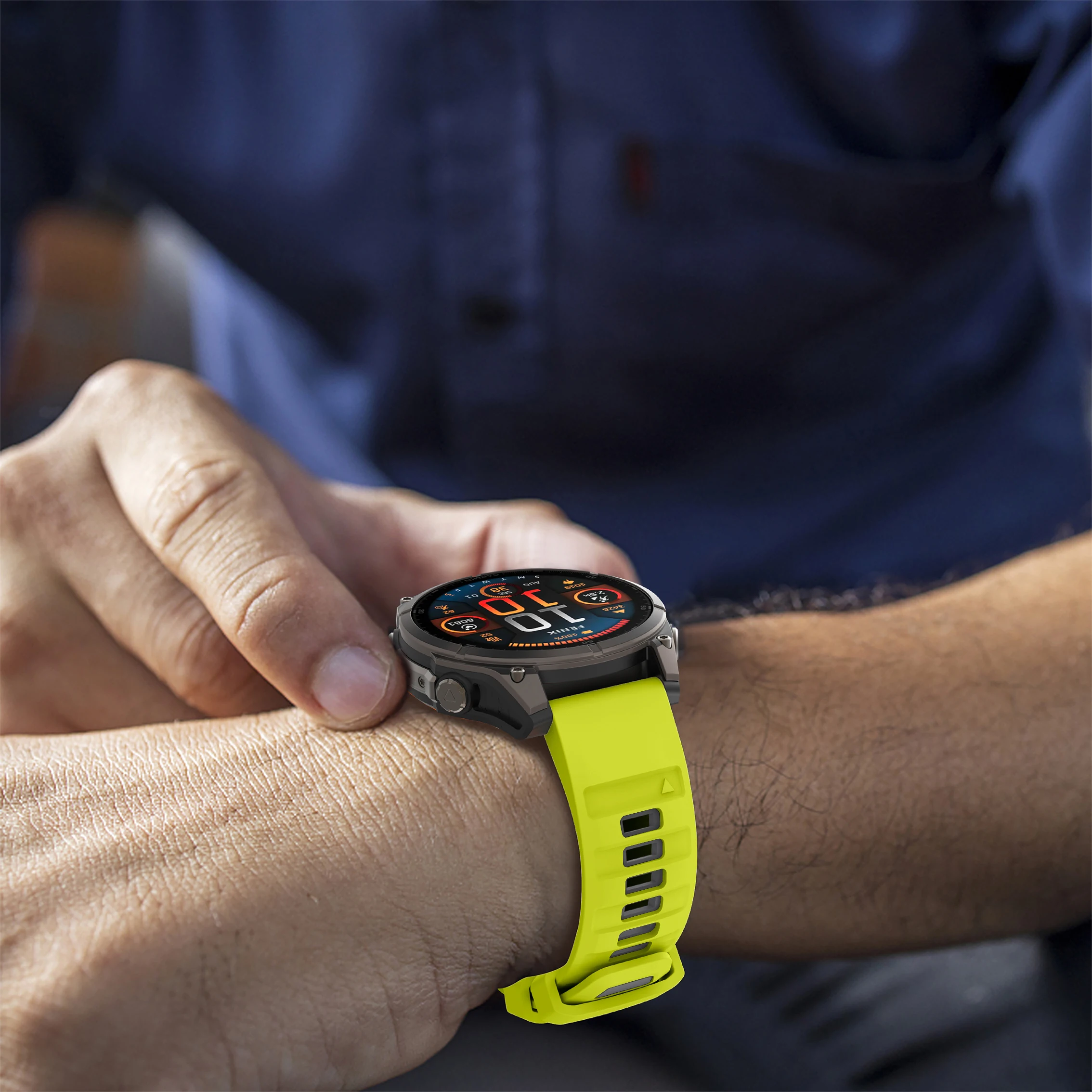 Premium Silicone QuickFit Watch Band Strap for Fenix Watches - 22/26mm, Sleek and Durable Design