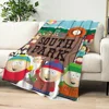 Cartoon S-South P-Park Blanket Skin friendly comfort warm soft plush blanket suitable sofa living room office bedroom 5