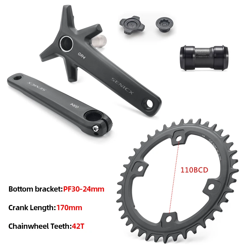 ZRX クランクセット 170　175　DUBボトムブラケット付き ZRX クランクセット 170 175 DUBボトムブラケット付き ZRX クランク