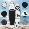 CADALENE Inflatable Stand Up Paddle Board with SUP Accessories, Anti-Slip EVA Deck 10' Inflatable Paddle Boards for Adults