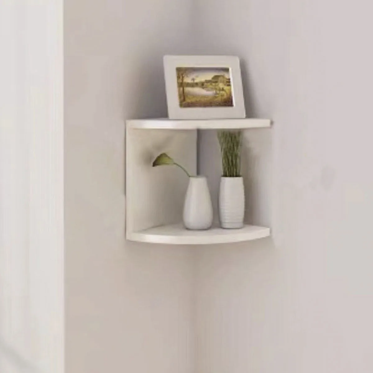 Corner Shelf 5/2-Tier Corner Floating Shelves Wall Easy Assemble Wall Shelves Bedrooms Living Room Decorations Bookcase corner wall shelves