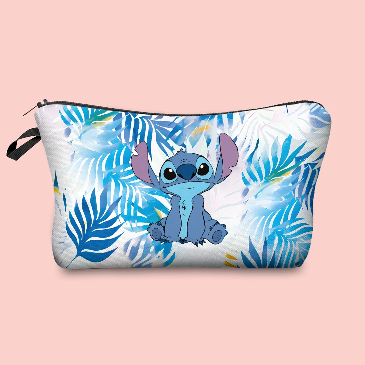 Trousse de maquillage Disney Anime CAN O & Stitch, motif imprimé dessin animé, sac de rangement portable, sacs de voyage polyvalents pour toilettes