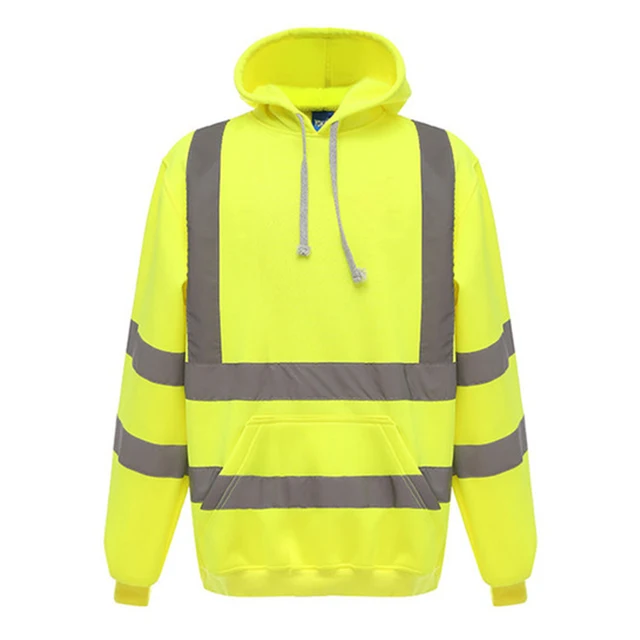 Hi Vis Pullover Hoodie with Pocket