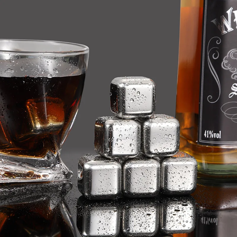 

Reusable Ice Cubes Rust-proof Ice Tartar Ice Grains Stainless Steel Whiskey Chilling Stones Quick Cooling Tool Accessories