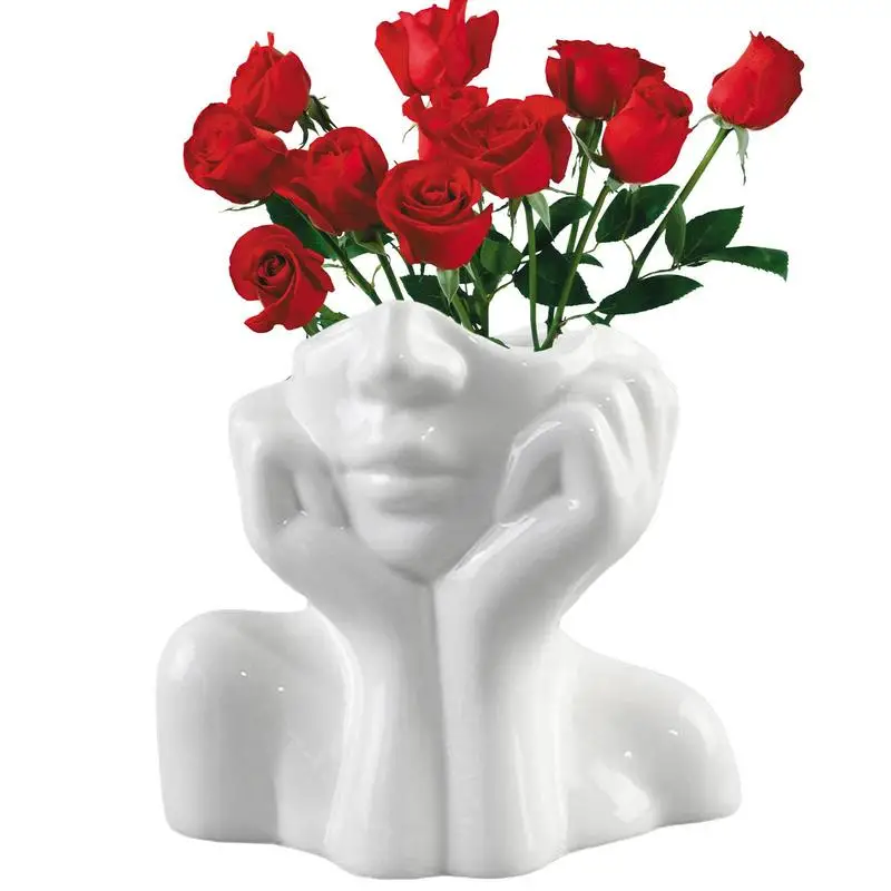 

Ваза для женского тела, художественная ваза для головы, Женская ваза для лица, ваза для цветов с человеческим телом, центральный элемент для дома, офиса, настольные полки для гостиной