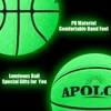 Size 7 Glow In The Dark Basketball, Luminous Glowing PU Leather Ball, For Indoor & Outdoor Use 6