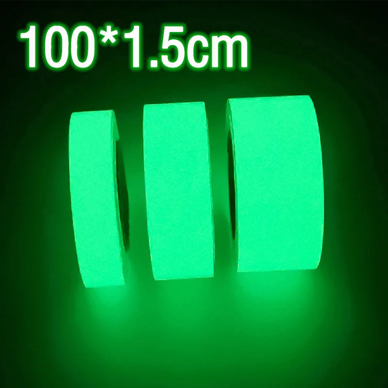 Luminous Tape Green Warning Ground Light Storage Stair Stage Stair Safety Warning Tape Reflective Fluorescent