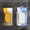 Plastic Suction Cup Tissue Holder Wall Mounted Removable Toilet Paper Holder Punch-Free Waterproof Tissue Rack for Home 2
