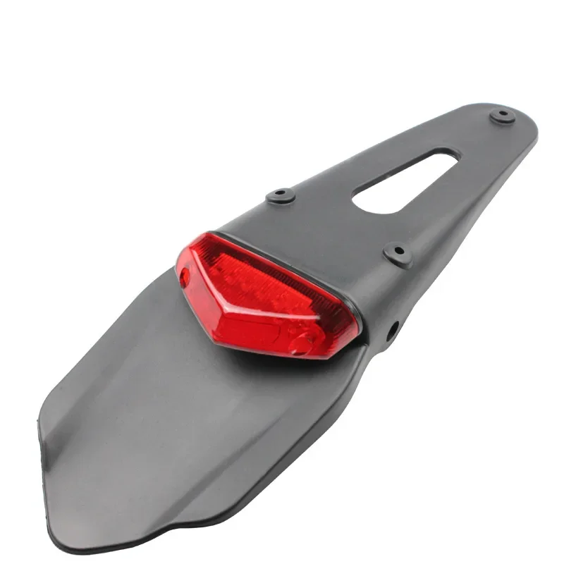 오토바이 범용 12V LED 테일 라이트 브레이크 램프 (리어 펜더 번호판 브래킷 홀더 포함) 엔듀로 오프로드 바이크 CRF YZ용