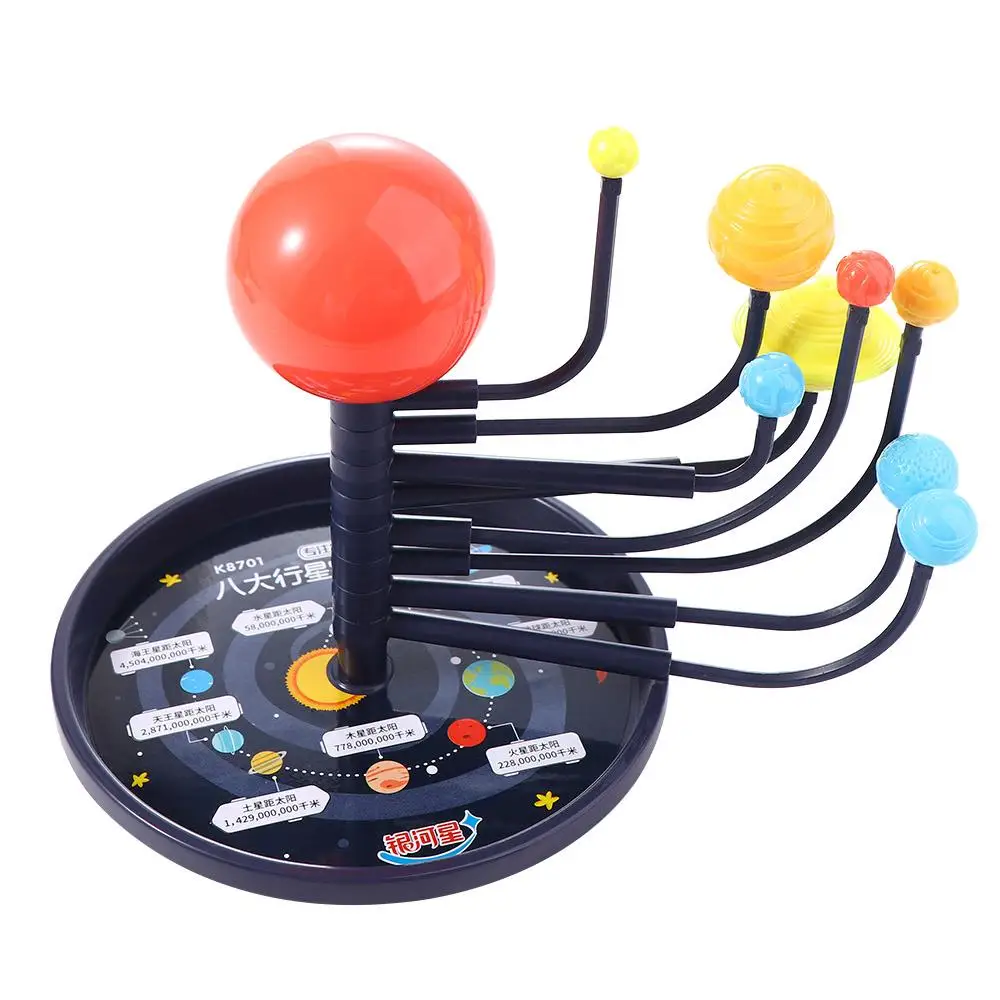 3D Ball Stand Creative Astronomy Set Plastic Child Gift Educational Toy 9 Planets DIY Toys Solar System Model