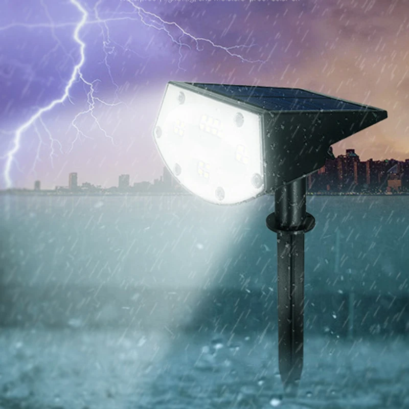 

New Solar Spotlight Lawn Lamp Outdoor Garden Floor Insertion Lamp Lawn Courtyard Wall Lamp Villa Lighting Viewing Lamp