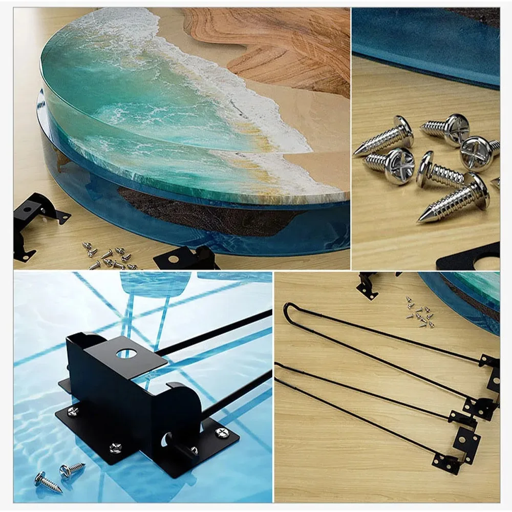 Large Ocean-Inspired Resin Table Mold for Artistic Craftsmanship