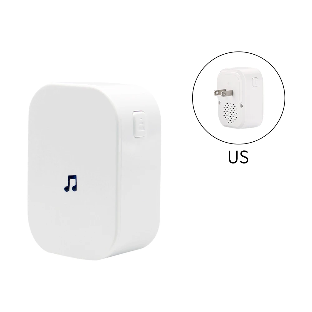 Nueva seguridad del hogar 110dB Control remoto timbre de vídeo inalámbrico 433MHz impermeable UE EE. UU. enchufe Wifi inteligente timbre