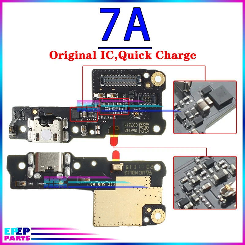 Charger Port Jack Dock Connector Flex Cable for Xiaomi Redmi Note 5 5A 5Plus 6 6A 7 7A 7S Pro Charging Board Module Usb Part