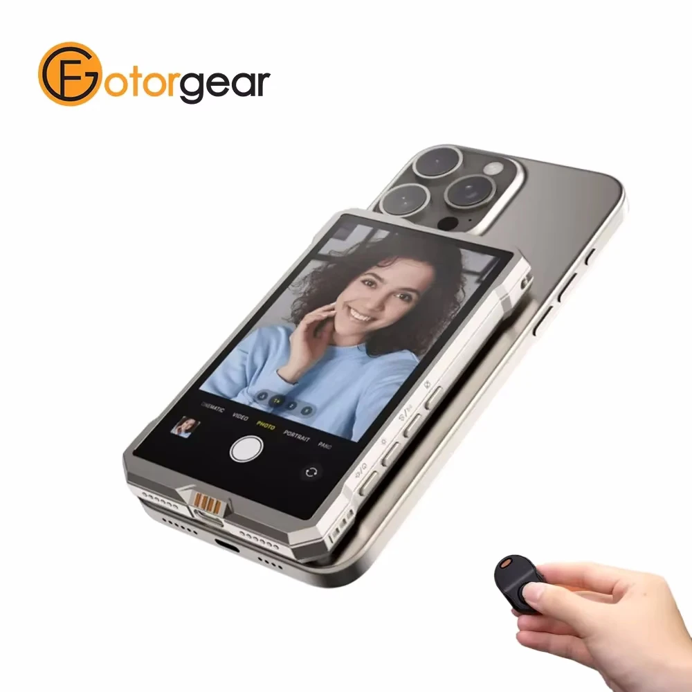 Fotorgear MS01 Magnetic Phone Selfie Monitor Screen for Smartphone Rear Camera Selfie Vlog Live Stream