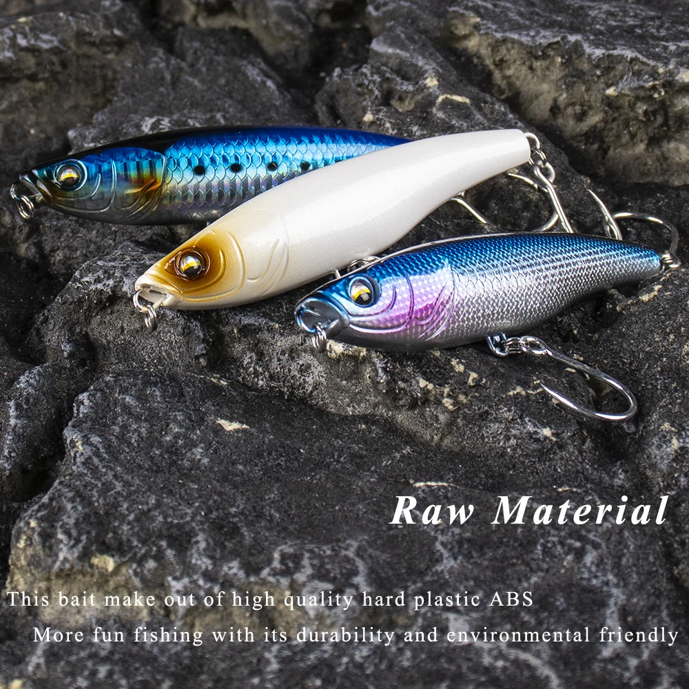 Chan's Huang 1PCS Salzwasser Weitwurf Bleistift Angeln Köder 11CM 52G Sinkende Künstliche Meer Köder Spook bleistift Stickbait Tackle – Detail 3