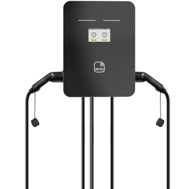 Nuova Stazione Di Ricarica Per Veicoli Energetici Double 22Kw Wallbox Ev Chargers Certificazioni Ce