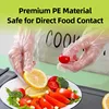 50/200Pcs Disposable PE Gloves Food Grade Transparent Plastic Gloves For Cooking Kitchen Restaurant Cleaning Household Food Safe 3