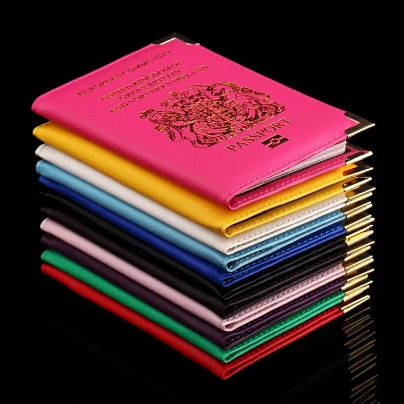 

ForeverFriends British Passport Holder Cover PU Lear ID Card Fashion Travel s passport Covers passport for England