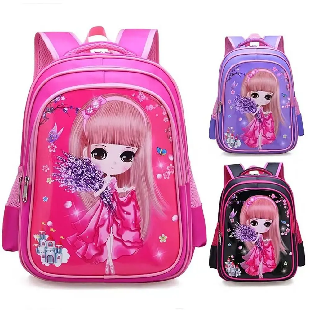 Large Capacity Schoolbag Washable Waterproof Backpack Breathable Back Pad Cartoon Travel Bag Student