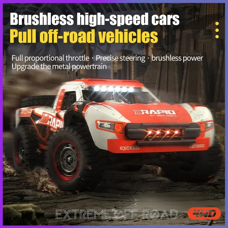 Rc Car Off Road 4x4 50km/h or 70km/h High Speed Brushless Motor Monster Truck 1/16 Desert/Snow Racing Drift Cars Toys for Boys 3