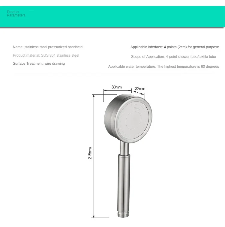 Premium High Pressure Rainfall Shower Combo with Stainless Steel Hose Rain Shower Head and Hand Held Shower Set 3pcs Set 6