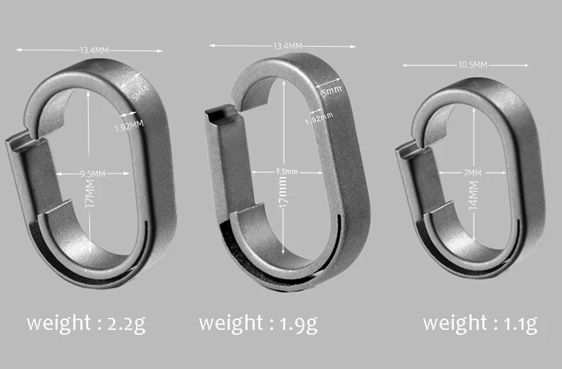 Neue Titan Legierung Schnell Abnehmbare Schlüsselbund Verbindungsring Mini Auto Schlüssel Kette Verbindung Schnalle EDC Schlüssel Ring Zubehör – Detail 5