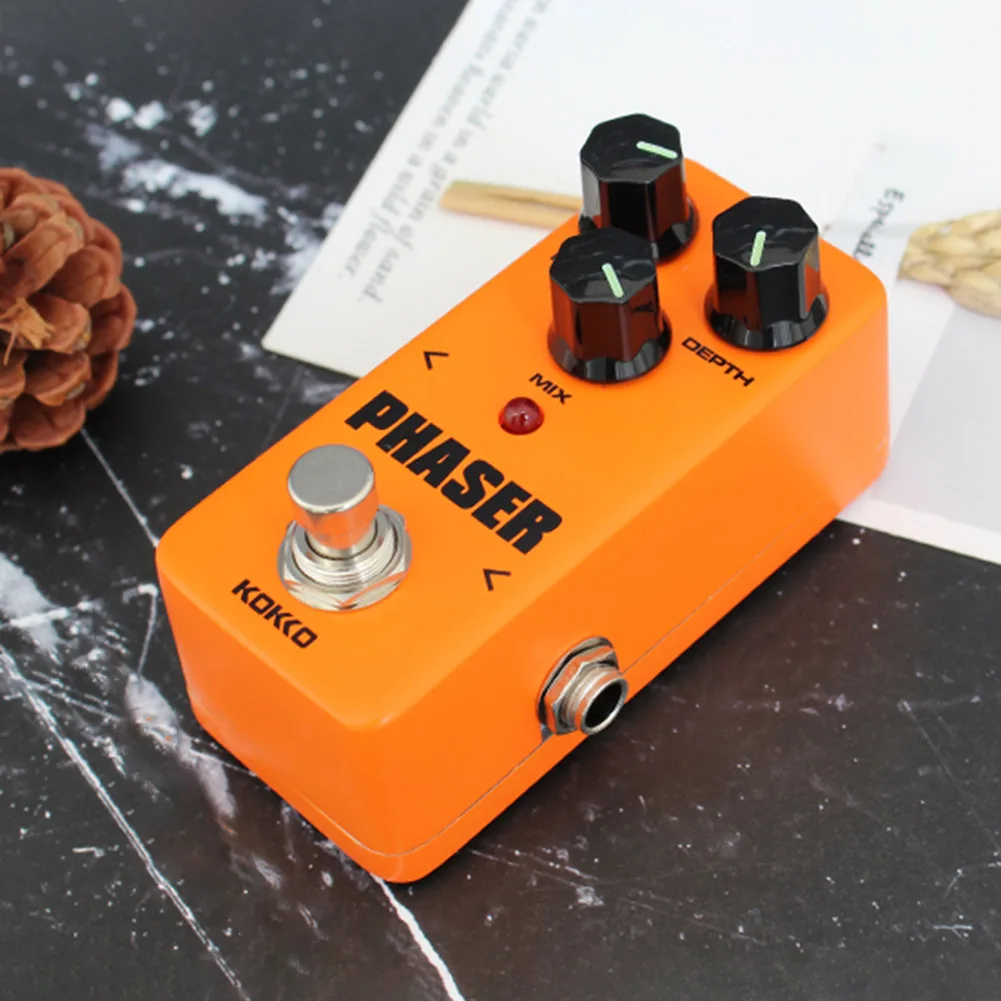 Phaser Electric Guitar Effect Mini AC 9V Analog Guitar Effect 6.35mm