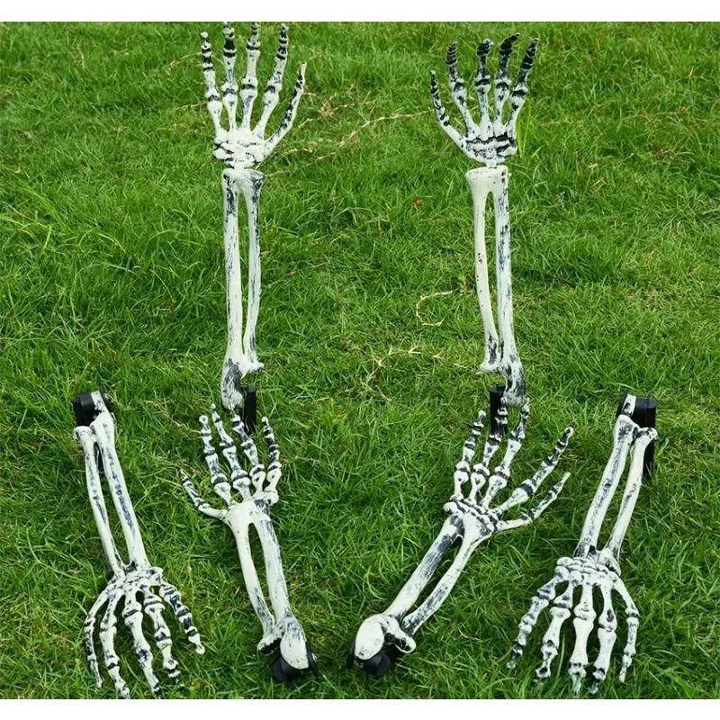 Plastic Halloween Skeleton Hand Decorations for Outdoor Yard