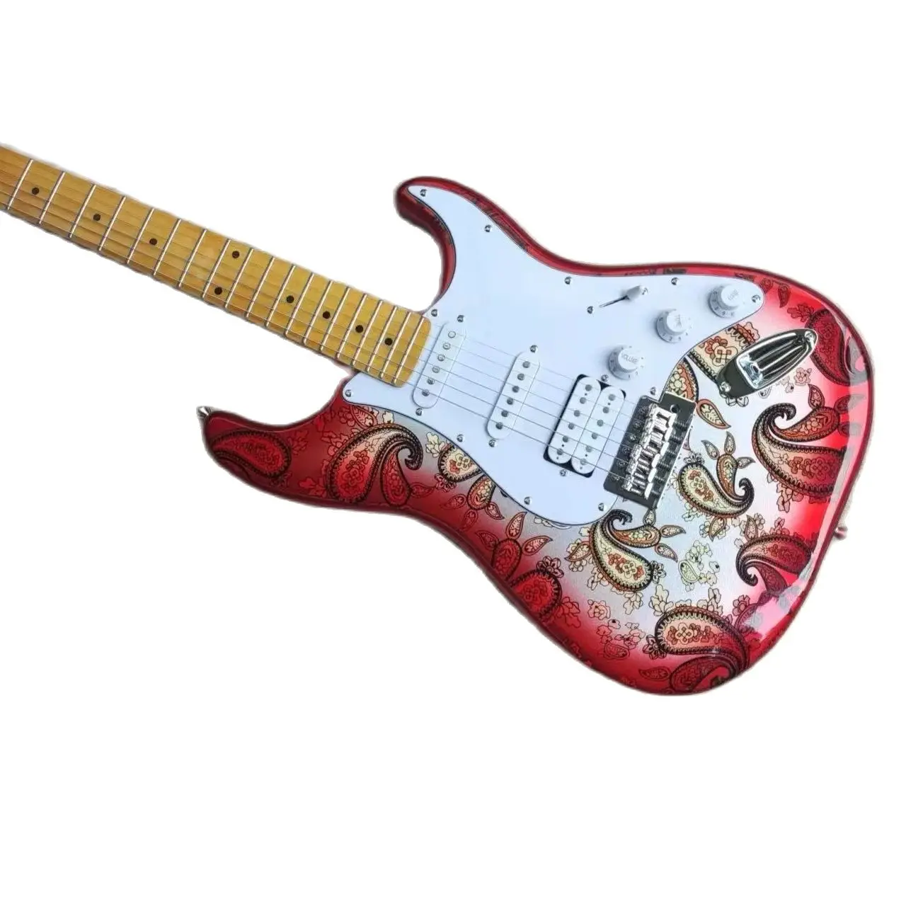 

Factory customized new style, color ST electric guitar, HSS pickup, maple fingerboard, high-quality, wholesale customization