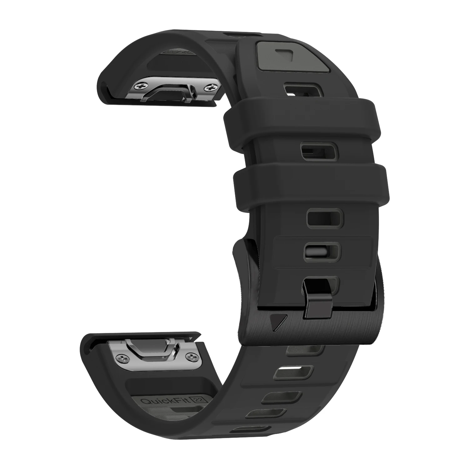 Quick Release Silicone Sport Smartwatch Band, 22mm 26mm