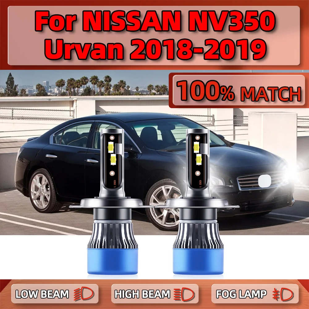 

Canbus LED Headlight Bulbs 20000LM 120W Car Headlamps 12V Turbo Auto Lamps 6000K White For NISSAN NV350 Urvan 2018 2019