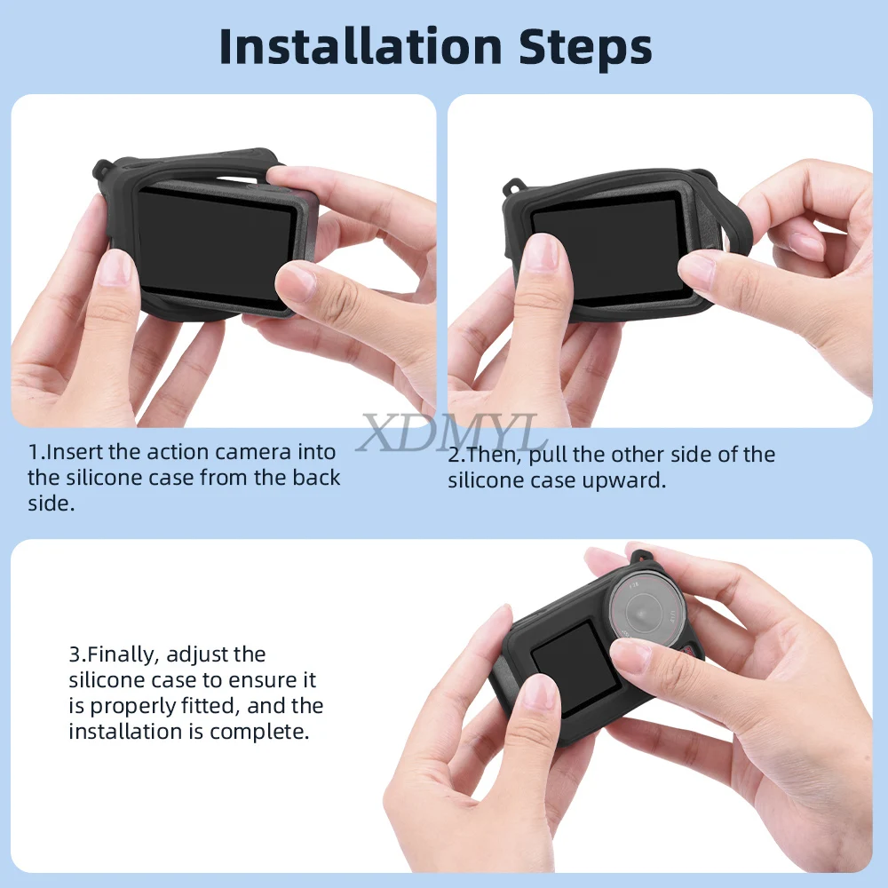 Silicone Protective Case with Anti-Lost Lanyard and Lens Cap Cover