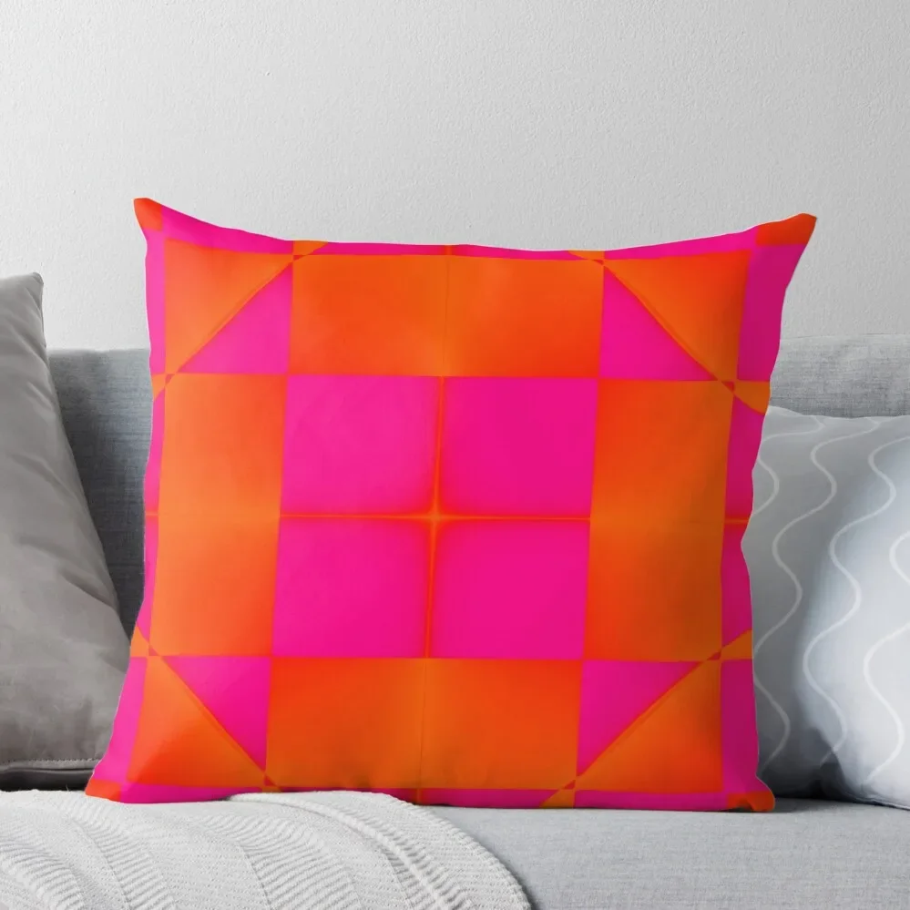 

Popping Pink and Orange Throw Pillow Sofas Covers Sofa Cushions