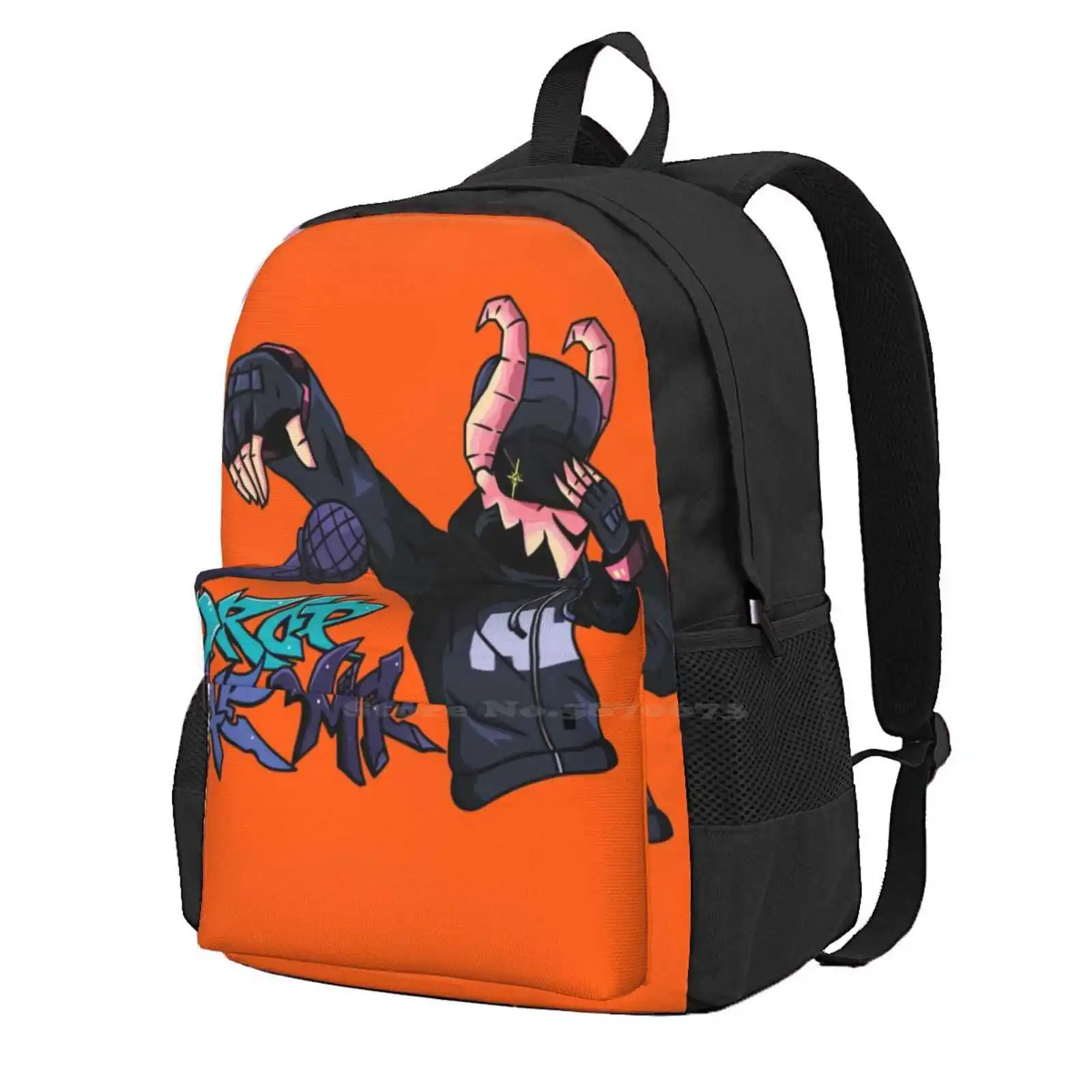 

Fnf Tabi Graffiti Drop The Mic Without Background Hot Sale Backpack Fashion Bags Friday Night Funkin Tabi Graffiti Goat Skull