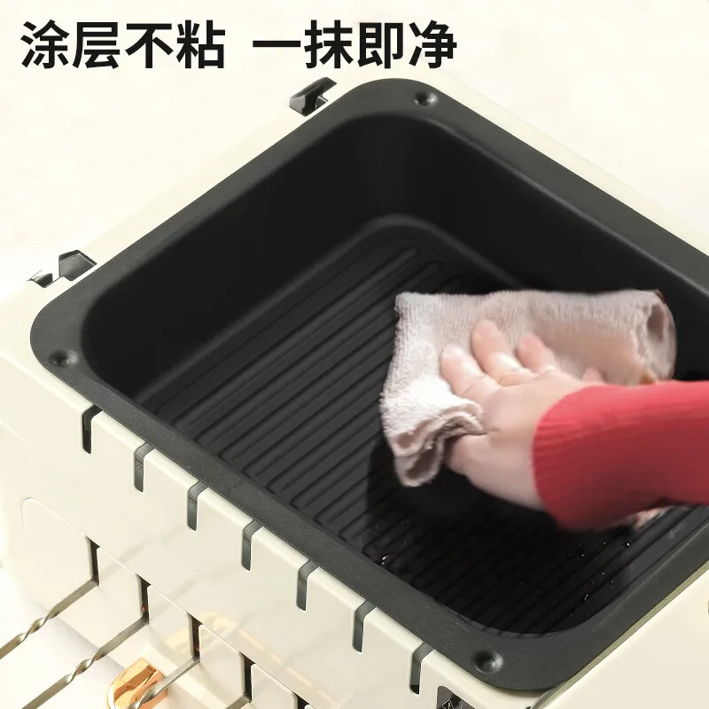 Barbecue Machine Household Full-automatic Rotary Smokeless Kebab Machine Multi-functional Indoor Electric Grill Timing Operation 5