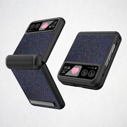Luxueuze Bling Glitter Schokbestendige Hinge-Vouw Hard Cover Case - All-Inclusive met Onzichtbare Beugels