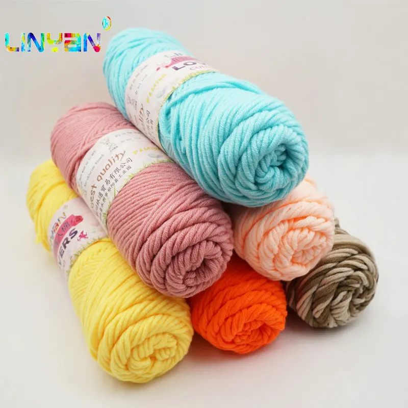 6 pieces Lover thick Yarn For Knitting Threads Hand Knit lanas para tejer Cotton Crocheting Wool Needles Hand Hand-woven t49 knitting yarn crochet yarn cotton yarn