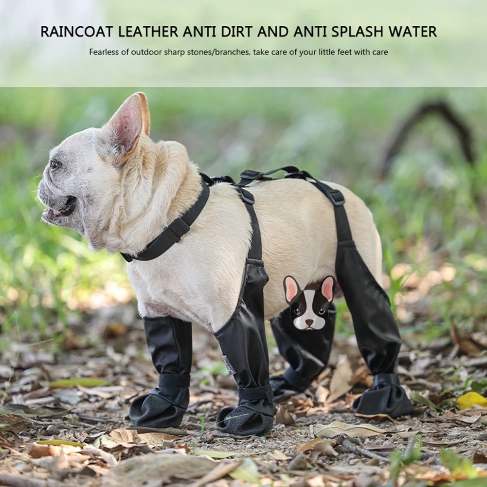 Title 3, Dog Shoes Outdoor Waterproof Suspender Boots Fo...