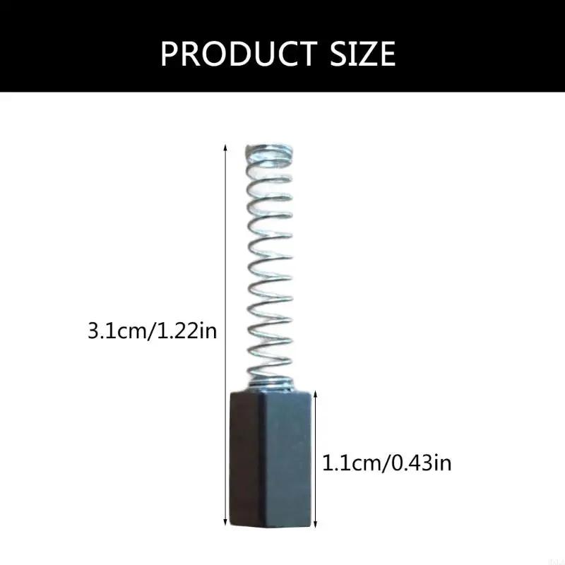 MXLA 10Pcs 5x5x12mm Carbon Motor Brush Set Sewing Machine Replacement Accessories