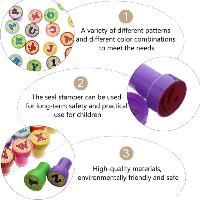 10pcs Assorted Stamps For Kids Toys Educational Animal Self Ink Stamps Kids Party Favors Children Stamp Set 3 Years Toddler Toys 6